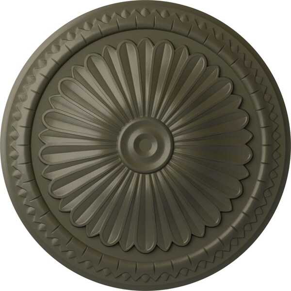 Ekena Millwork Alexa Ceiling Medallion (Fits Canopies up to 3"), Hand-Painted Witch Hazel, 15"OD x 1 3/4"P CM14AXWHF - main